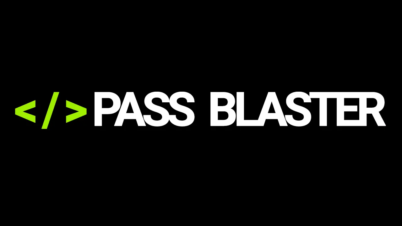 Banner image for the website Password Blaster
